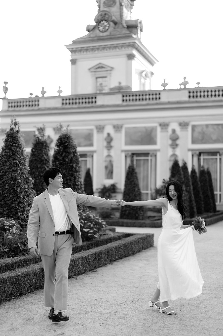 magiczne chwile pary przed ślubem